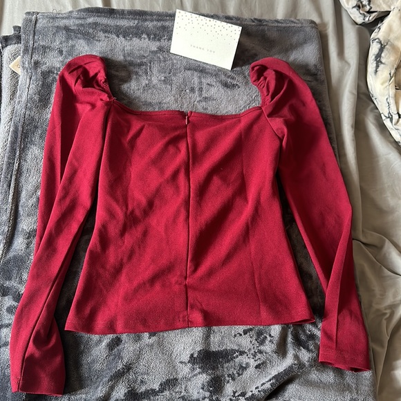 ❣️3/$30 SHEIN sweetheart wrap front top. - Picture 4 of 6